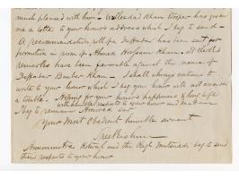 1857/58, Indian Rebellion, 4 covers (one weak in the folds) with original contens to Captain Patrick James Orr, all endorsed 