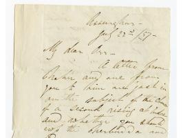 1857/58, Indian Rebellion, 4 covers (one weak in the folds) with original contens to Captain Patrick James Orr, all endorsed 