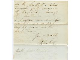 1857/58, Indian Rebellion, 4 covers (one weak in the folds) with original contens to Captain Patrick James Orr, all endorsed 