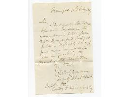 1857/58, Indian Rebellion, 4 covers (one weak in the folds) with original contens to Captain Patrick James Orr, all endorsed 