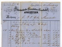 2 Gr. ultramarin mit Durchstich 10, mit blauem Rahmenstempel “APEN (16).11(67)” als tarifgerechte Einzelfrankatur auf komplet