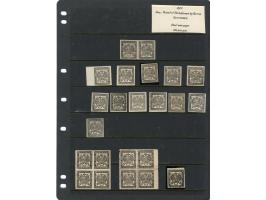 1870/83, Collection on eight pages starting first issues, imperf and rouletted stamps with a wide range of colour shades, dif