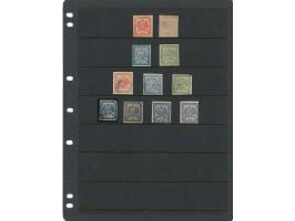 1870/83, Collection on eight pages starting first issues, imperf and rouletted stamps with a wide range of colour shades, dif