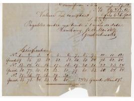 2 Sch. orangerot und 4 Sch. grün, beide farbfrisch und gut gezähnt mit blauem Strichstempel und nebengesetztem Taxis-EKr. "HA