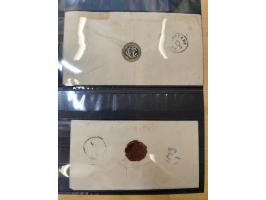 1859/70 (ca.), 5 good entires with Tughra colour franking 1 pia.+ 2 pia., Romania cover to Constantinople, etc.