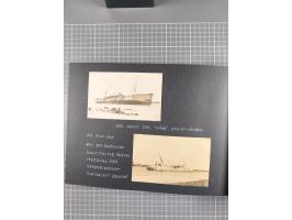 1887/1920, drei Fotoalben der Kaufmann-Familie Paul Devers aus DOA mit etlichen Original-Fotos und vielen Kopien, dabei u.a. 