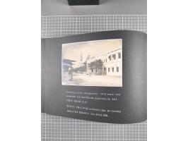 1887/1920, drei Fotoalben der Kaufmann-Familie Paul Devers aus DOA mit etlichen Original-Fotos und vielen Kopien, dabei u.a. 