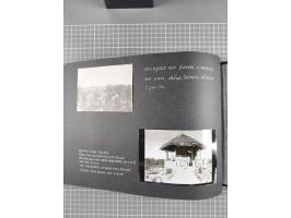 1887/1920, drei Fotoalben der Kaufmann-Familie Paul Devers aus DOA mit etlichen Original-Fotos und vielen Kopien, dabei u.a. 