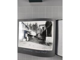 1887/1920, drei Fotoalben der Kaufmann-Familie Paul Devers aus DOA mit etlichen Original-Fotos und vielen Kopien, dabei u.a. 