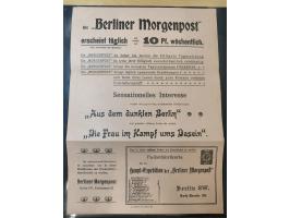 Berliner Packetfahrt-Gesellschaft: 1900 (ca.), Ganzsachenkarte auf Privat-Bestellung 2 Pfg. schwarz auf lachsfarben als Teil 