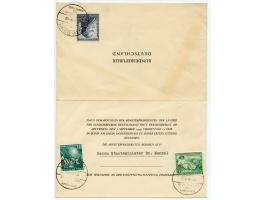 1949, Bundestag 10 und 20 Pfg. mehrfach mit Ersttag-Sonderstempel “BONN 7.9.49” auf fünf Dokumenten zur 1. Sitzung des Deutsc