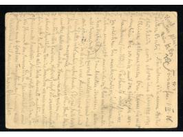 1898, C.I.P. 1 c. reply card from Tsinanfu, uprated coiling dragon 1 c. and 2 c. tied lunar dater CHINAN 7.3.06, bilingual CH