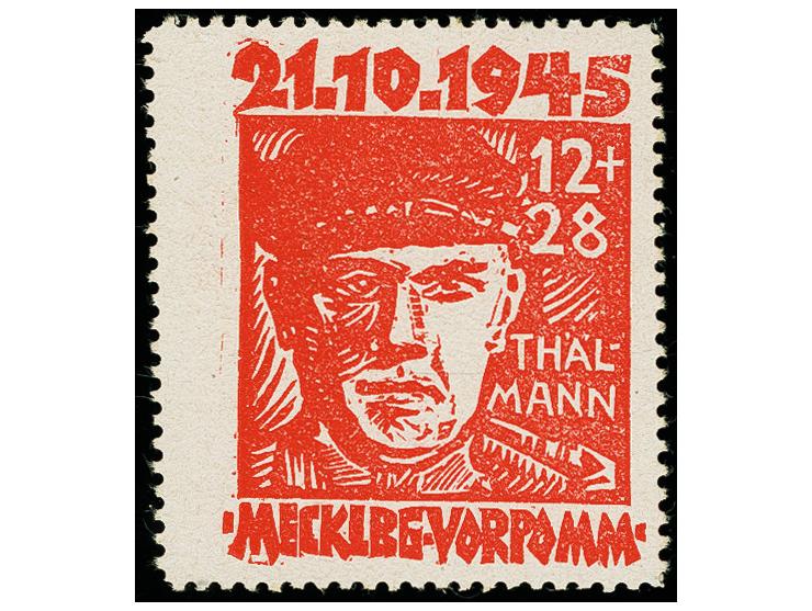 1945, Tählmann 12 Pfennig orangerot, postfrisch, tadellos, signiert Kramp BPP