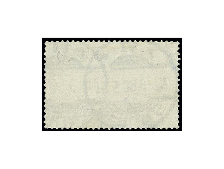 3 M. schwarz-purpurviolett mit Zähnung 25:16, farbfrisch und sehr sauber gestempelt, kleine Bugspur unten und rückseitig mit 