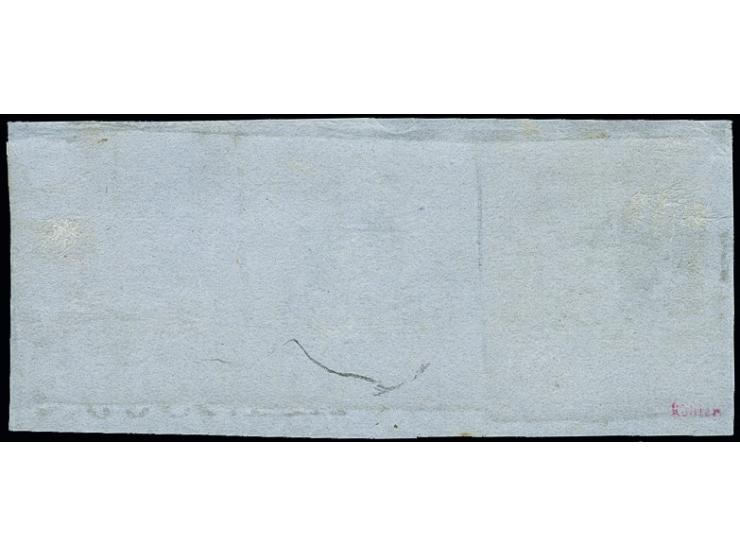 12 Kr. violett und 2 Stück 1 Kr. gelblichgrün, alle voll- bis sehr breitrandig mit sauberem L2 "MÜNCHEN 9 APR. 1869" auf Brie