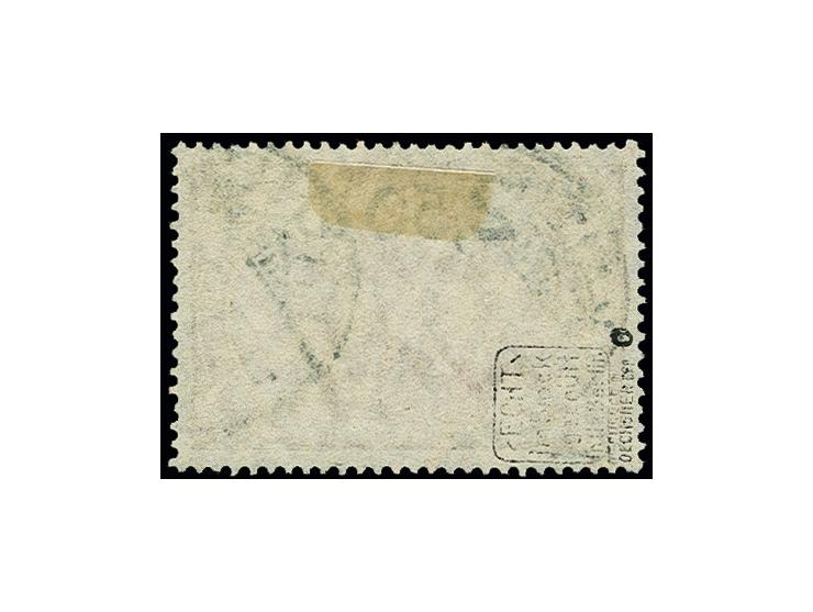 2,50 M. auf 2 M. dunkelkarminbraun, gestempelt und in tadelloser Erhaltung, bestens doppelt sign. Oechsner BPP (Mi. 1.300,-)