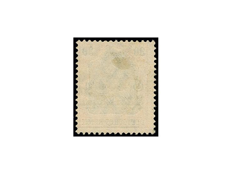 30 pfg. with black-reddish glossy overprint, used, rare, certificate Berbeka (2017)(Fischer.-Nr. 14IIaa)