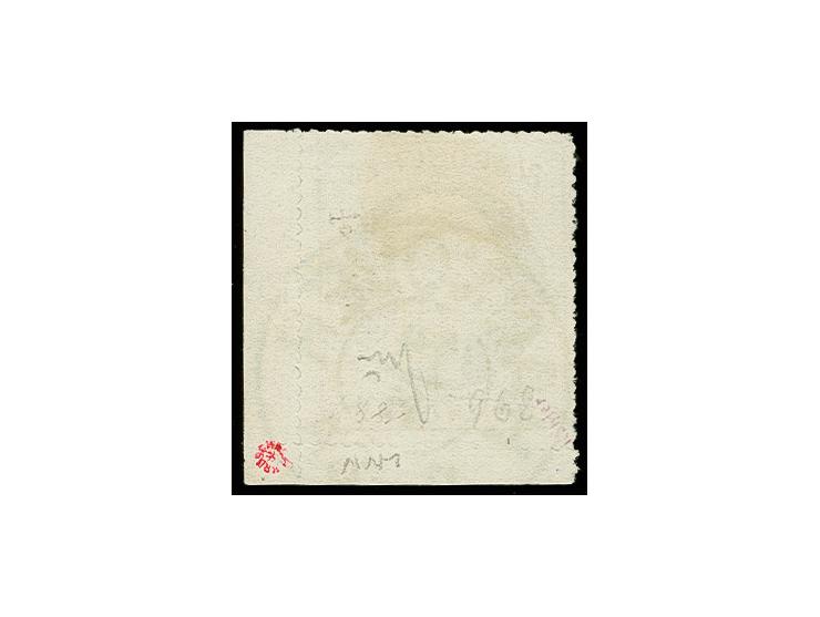 3 Gr. braun, weiße Gummierung, rechte untere Bogenecke mit Reihenzähler "12", sauber entwertet durch DKr. "HANNOVER 14/6", Ka