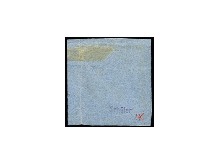 1865, Schleswig-Holstein Ovalausgabe 1 ¼  Sch. grün, diagonal halbiert, linke obere Hälfte mit DKr. "NORTORF 6/4 1867" auf kl