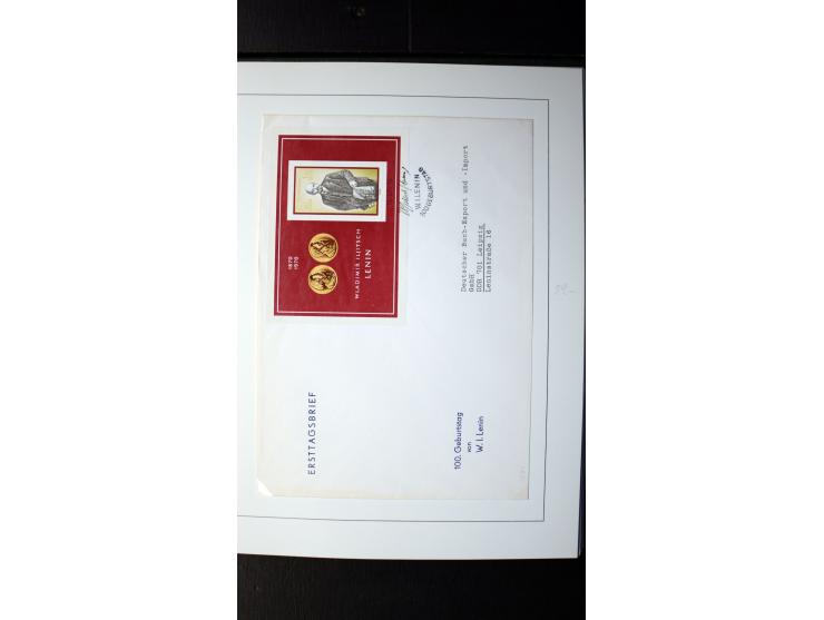 1945/90, postfrische und etwas gestempelte Sammlung mit FDC, dabei SBZ Mi.-Nr. Bl.1X, 4, 5X (2), 5Y (2), 5S, 6 (4), DDR Bl.7 