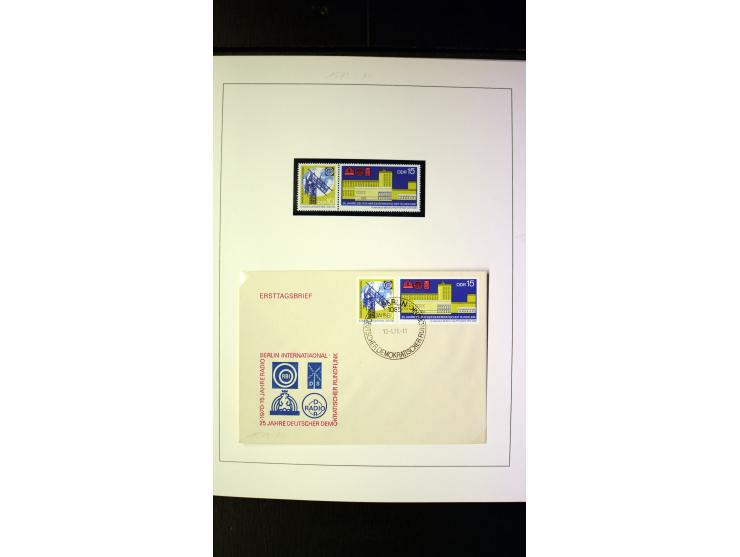 1945/90, postfrische und etwas gestempelte Sammlung mit FDC, dabei SBZ Mi.-Nr. Bl.1X, 4, 5X (2), 5Y (2), 5S, 6 (4), DDR Bl.7 