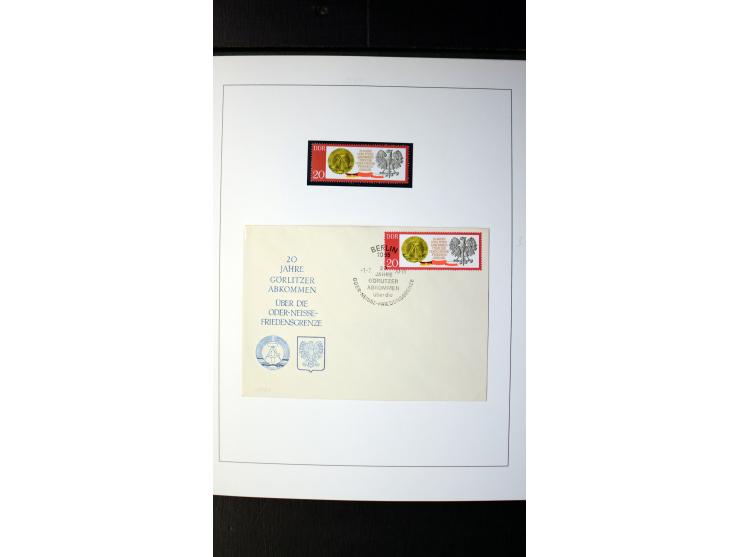1945/90, postfrische und etwas gestempelte Sammlung mit FDC, dabei SBZ Mi.-Nr. Bl.1X, 4, 5X (2), 5Y (2), 5S, 6 (4), DDR Bl.7 