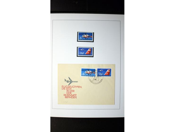 1945/90, postfrische und etwas gestempelte Sammlung mit FDC, dabei SBZ Mi.-Nr. Bl.1X, 4, 5X (2), 5Y (2), 5S, 6 (4), DDR Bl.7 