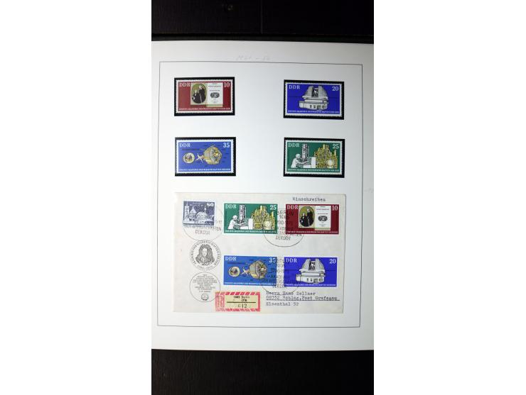 1945/90, postfrische und etwas gestempelte Sammlung mit FDC, dabei SBZ Mi.-Nr. Bl.1X, 4, 5X (2), 5Y (2), 5S, 6 (4), DDR Bl.7 