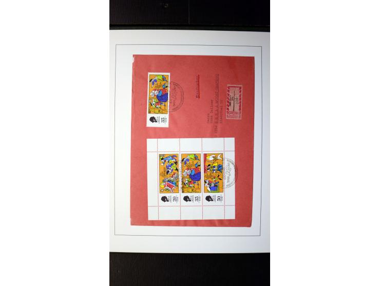 1945/90, postfrische und etwas gestempelte Sammlung mit FDC, dabei SBZ Mi.-Nr. Bl.1X, 4, 5X (2), 5Y (2), 5S, 6 (4), DDR Bl.7 