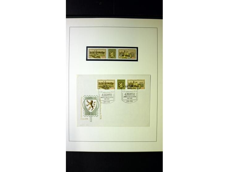 1945/90, postfrische und etwas gestempelte Sammlung mit FDC, dabei SBZ Mi.-Nr. Bl.1X, 4, 5X (2), 5Y (2), 5S, 6 (4), DDR Bl.7 