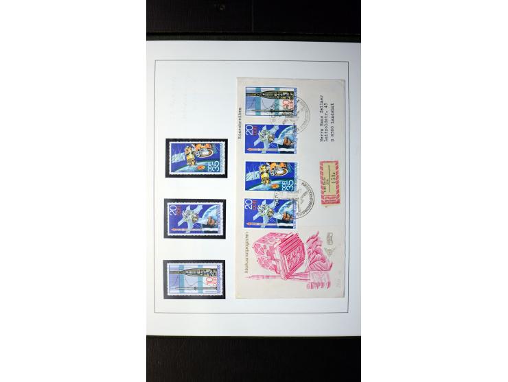 1945/90, postfrische und etwas gestempelte Sammlung mit FDC, dabei SBZ Mi.-Nr. Bl.1X, 4, 5X (2), 5Y (2), 5S, 6 (4), DDR Bl.7 
