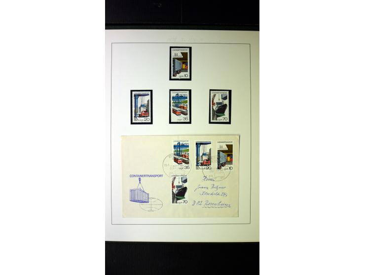 1945/90, postfrische und etwas gestempelte Sammlung mit FDC, dabei SBZ Mi.-Nr. Bl.1X, 4, 5X (2), 5Y (2), 5S, 6 (4), DDR Bl.7 