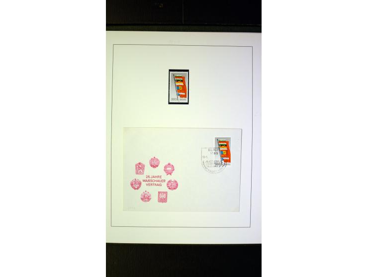 1945/90, postfrische und etwas gestempelte Sammlung mit FDC, dabei SBZ Mi.-Nr. Bl.1X, 4, 5X (2), 5Y (2), 5S, 6 (4), DDR Bl.7 