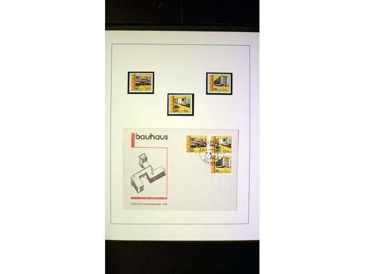 1945/90, postfrische und etwas gestempelte Sammlung mit FDC, dabei SBZ Mi.-Nr. Bl.1X, 4, 5X (2), 5Y (2), 5S, 6 (4), DDR Bl.7 
