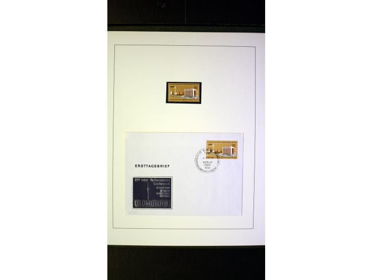 1945/90, postfrische und etwas gestempelte Sammlung mit FDC, dabei SBZ Mi.-Nr. Bl.1X, 4, 5X (2), 5Y (2), 5S, 6 (4), DDR Bl.7 