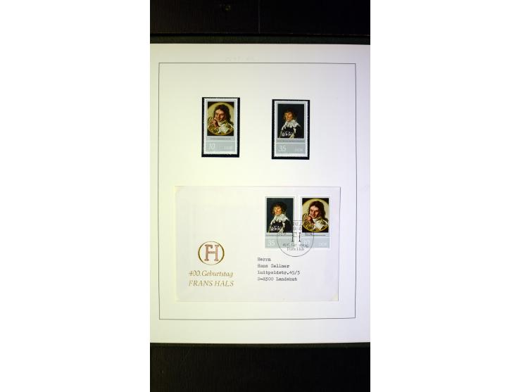 1945/90, postfrische und etwas gestempelte Sammlung mit FDC, dabei SBZ Mi.-Nr. Bl.1X, 4, 5X (2), 5Y (2), 5S, 6 (4), DDR Bl.7 