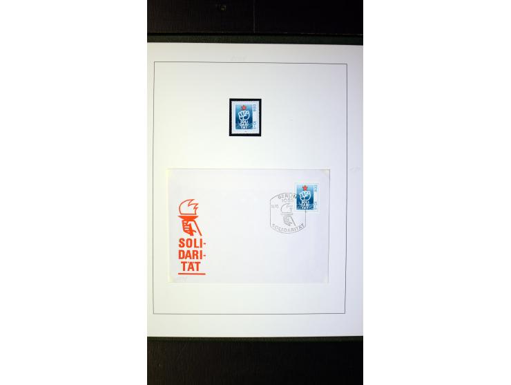 1945/90, postfrische und etwas gestempelte Sammlung mit FDC, dabei SBZ Mi.-Nr. Bl.1X, 4, 5X (2), 5Y (2), 5S, 6 (4), DDR Bl.7 