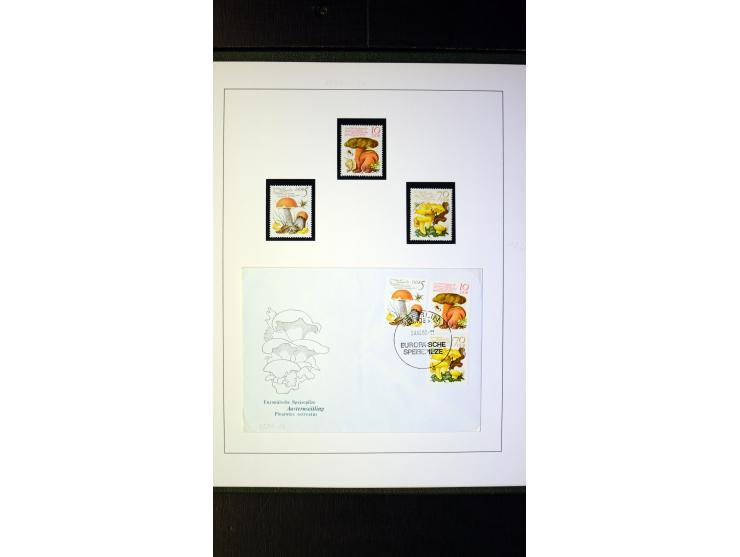 1945/90, postfrische und etwas gestempelte Sammlung mit FDC, dabei SBZ Mi.-Nr. Bl.1X, 4, 5X (2), 5Y (2), 5S, 6 (4), DDR Bl.7 