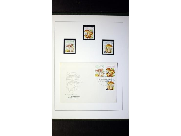 1945/90, postfrische und etwas gestempelte Sammlung mit FDC, dabei SBZ Mi.-Nr. Bl.1X, 4, 5X (2), 5Y (2), 5S, 6 (4), DDR Bl.7 