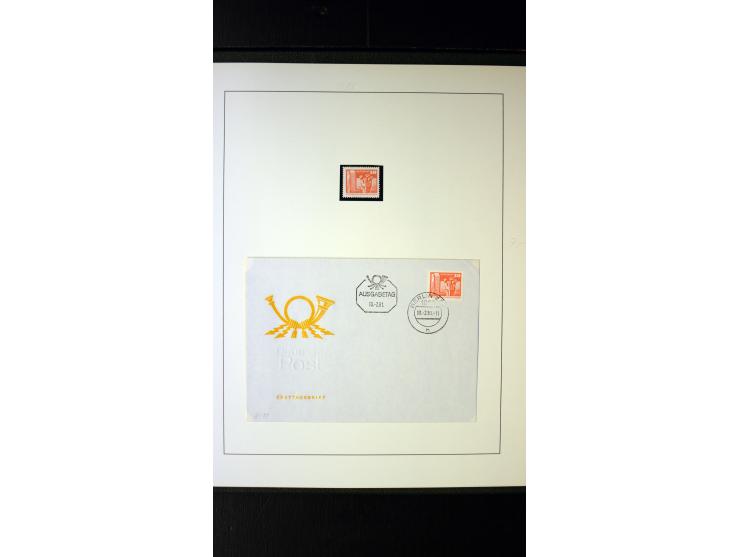 1945/90, postfrische und etwas gestempelte Sammlung mit FDC, dabei SBZ Mi.-Nr. Bl.1X, 4, 5X (2), 5Y (2), 5S, 6 (4), DDR Bl.7 