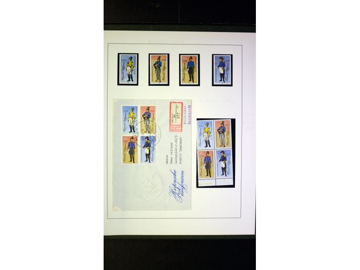1945/90, postfrische und etwas gestempelte Sammlung mit FDC, dabei SBZ Mi.-Nr. Bl.1X, 4, 5X (2), 5Y (2), 5S, 6 (4), DDR Bl.7 