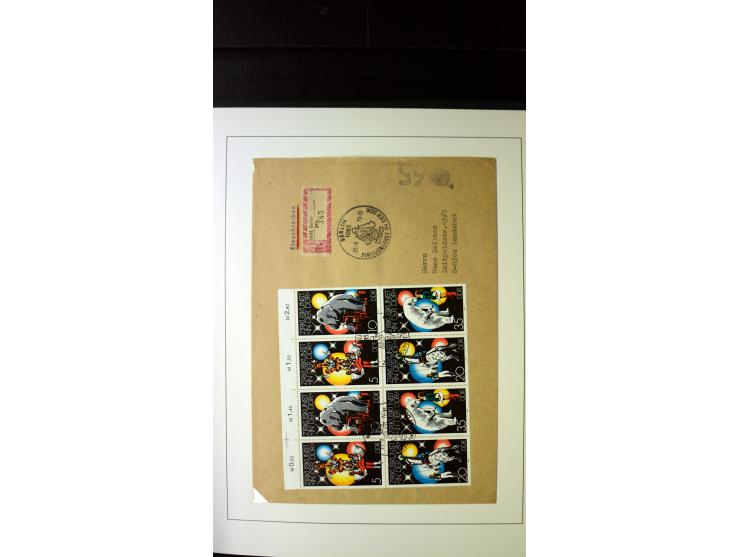 1945/90, postfrische und etwas gestempelte Sammlung mit FDC, dabei SBZ Mi.-Nr. Bl.1X, 4, 5X (2), 5Y (2), 5S, 6 (4), DDR Bl.7 