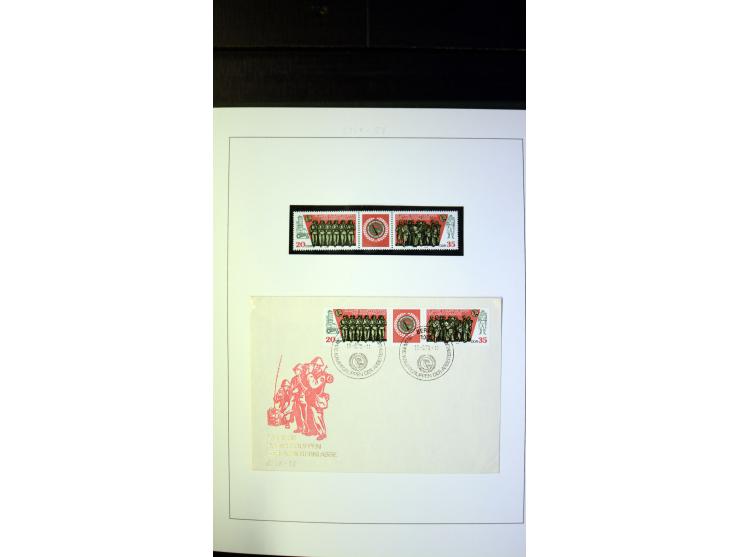 1945/90, postfrische und etwas gestempelte Sammlung mit FDC, dabei SBZ Mi.-Nr. Bl.1X, 4, 5X (2), 5Y (2), 5S, 6 (4), DDR Bl.7 