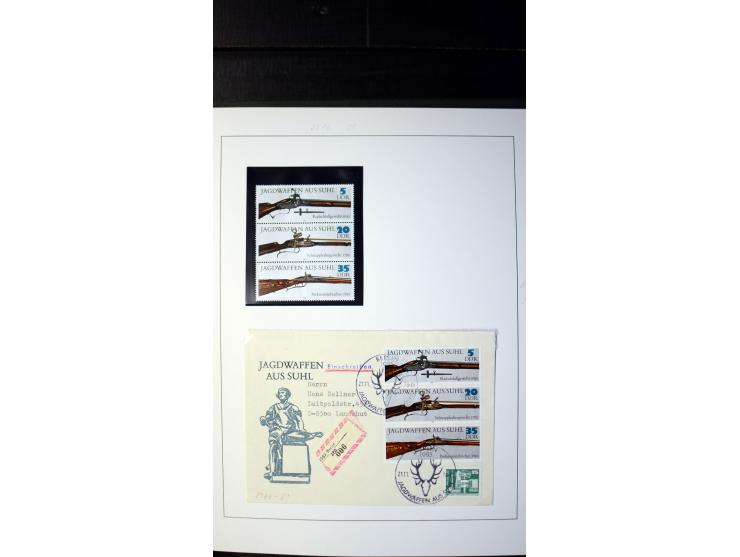 1945/90, postfrische und etwas gestempelte Sammlung mit FDC, dabei SBZ Mi.-Nr. Bl.1X, 4, 5X (2), 5Y (2), 5S, 6 (4), DDR Bl.7 