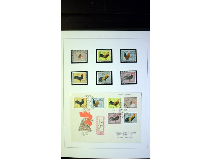 1945/90, postfrische und etwas gestempelte Sammlung mit FDC, dabei SBZ Mi.-Nr. Bl.1X, 4, 5X (2), 5Y (2), 5S, 6 (4), DDR Bl.7 