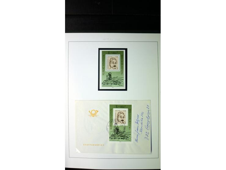 1945/90, postfrische und etwas gestempelte Sammlung mit FDC, dabei SBZ Mi.-Nr. Bl.1X, 4, 5X (2), 5Y (2), 5S, 6 (4), DDR Bl.7 