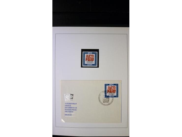 1945/90, postfrische und etwas gestempelte Sammlung mit FDC, dabei SBZ Mi.-Nr. Bl.1X, 4, 5X (2), 5Y (2), 5S, 6 (4), DDR Bl.7 