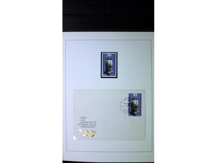 1945/90, postfrische und etwas gestempelte Sammlung mit FDC, dabei SBZ Mi.-Nr. Bl.1X, 4, 5X (2), 5Y (2), 5S, 6 (4), DDR Bl.7 