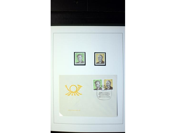 1945/90, postfrische und etwas gestempelte Sammlung mit FDC, dabei SBZ Mi.-Nr. Bl.1X, 4, 5X (2), 5Y (2), 5S, 6 (4), DDR Bl.7 