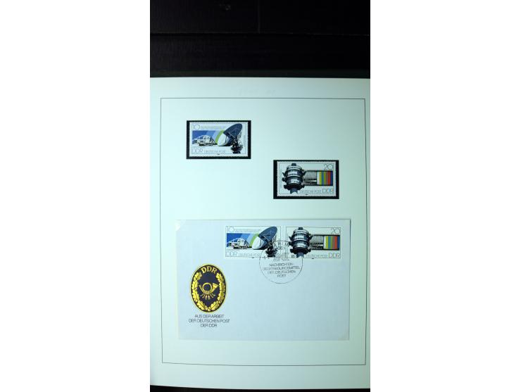 1945/90, postfrische und etwas gestempelte Sammlung mit FDC, dabei SBZ Mi.-Nr. Bl.1X, 4, 5X (2), 5Y (2), 5S, 6 (4), DDR Bl.7 